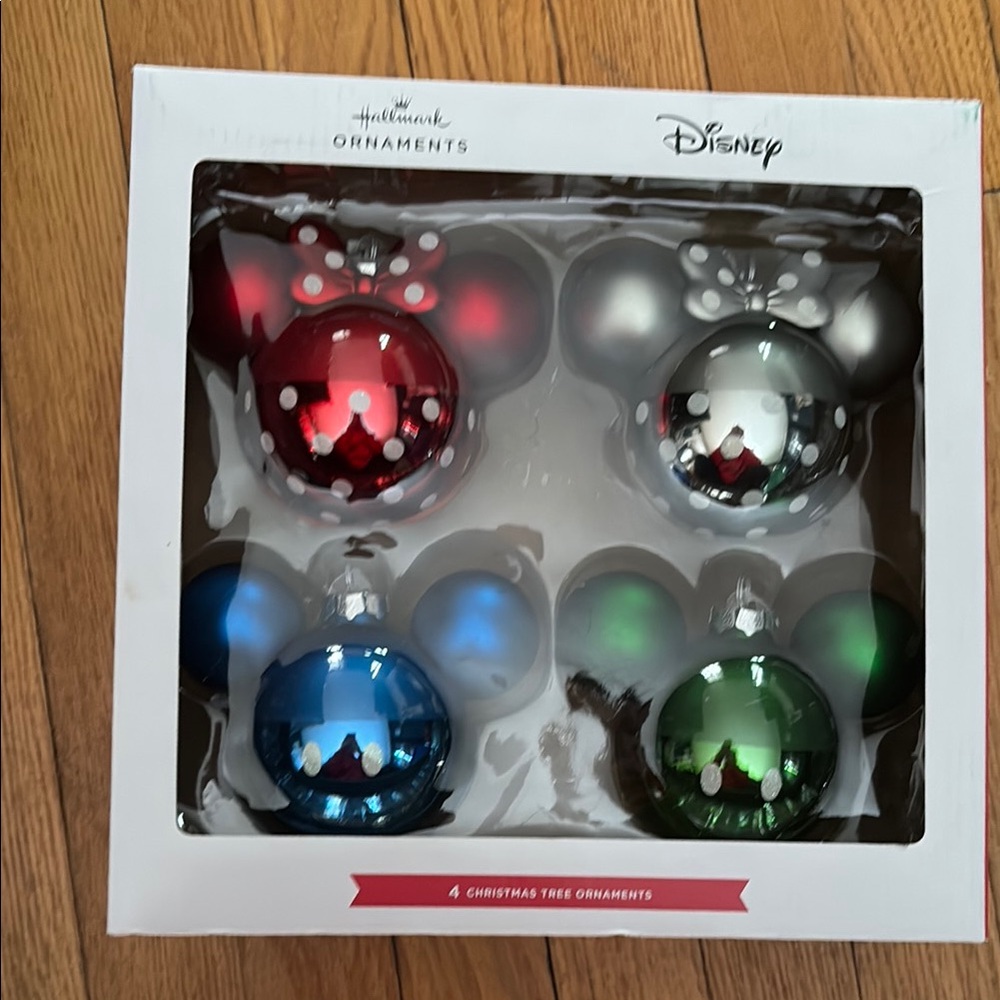 Disney Hallmark Mickey Mouse Christmas Ornaments Set